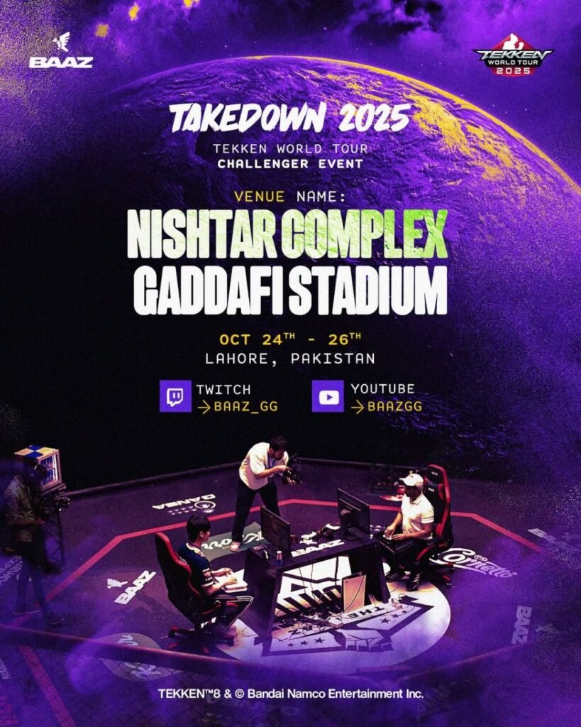 Baaz Esports Gears Up for Takedown 2025: A Weekend of Tekken Warfare in Lahore